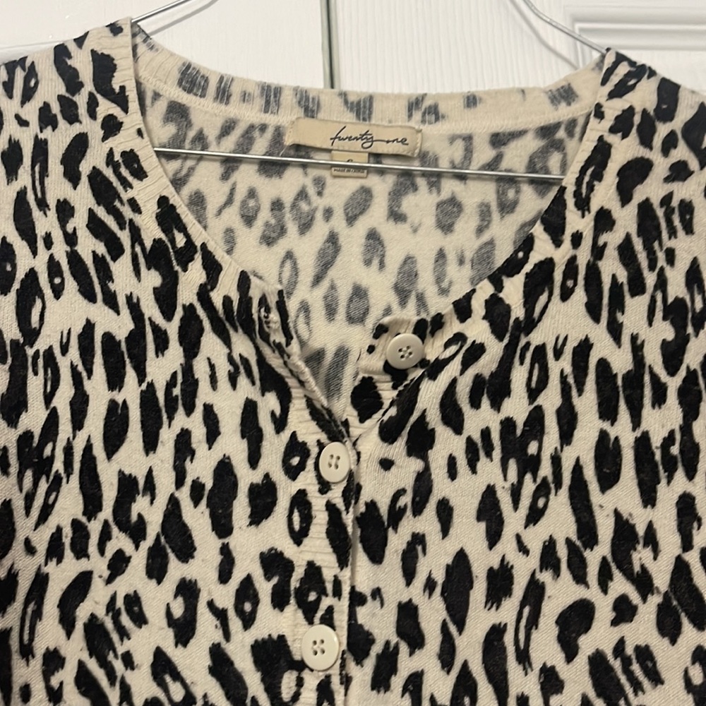 Leopard Print Button-Up - image 3